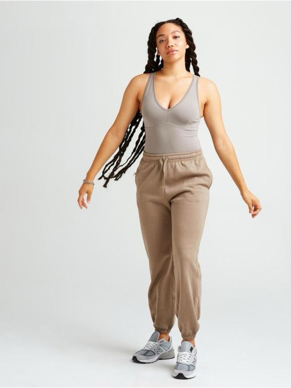 RicherPoorer Gray Bodysuit M